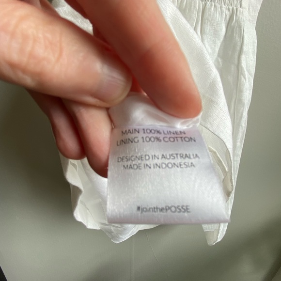 Posse White Linen Dress size s - Picture 4 of 4